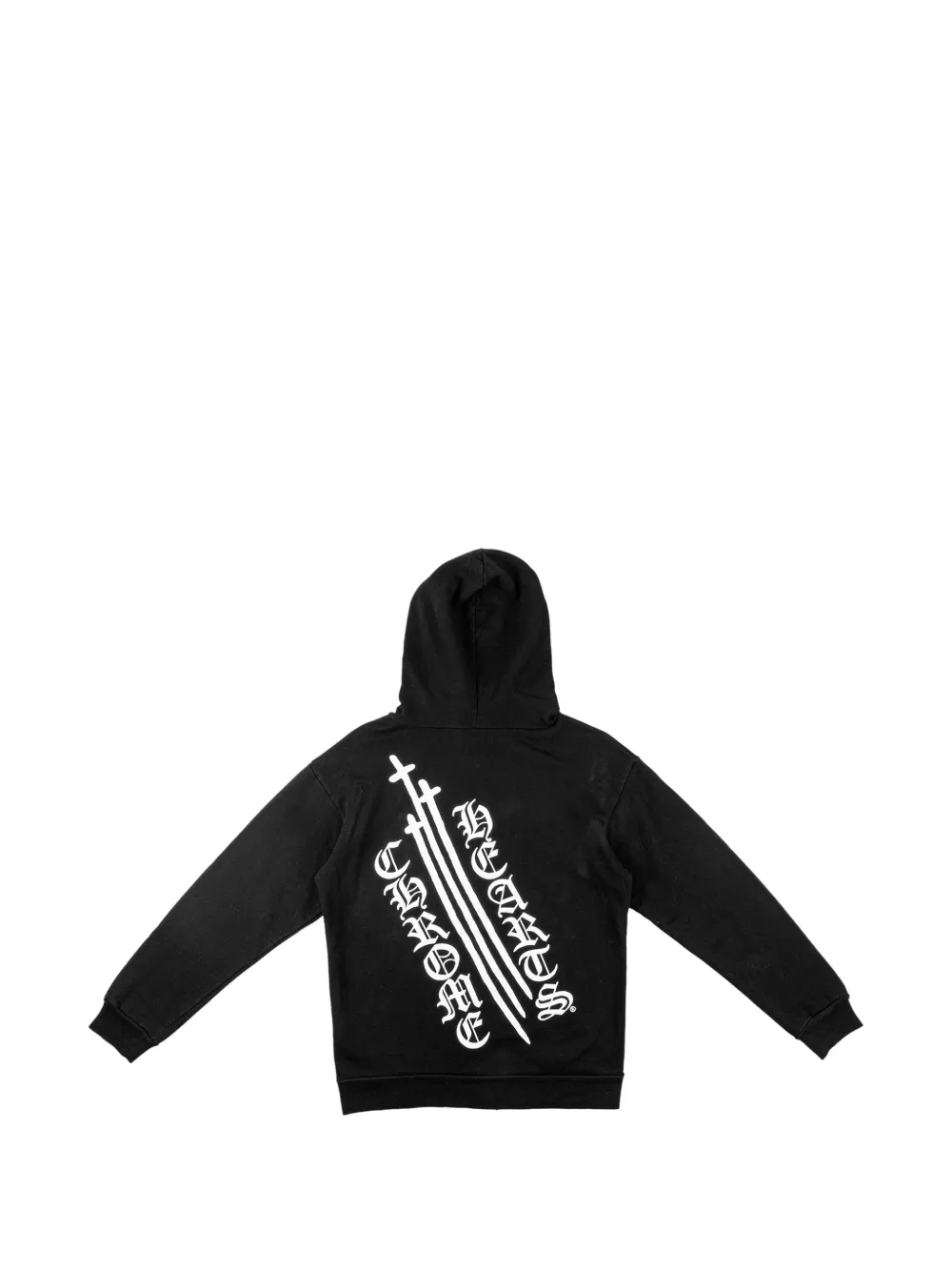Chrome Hearts RS Dagger logo-print hoodie Zwart