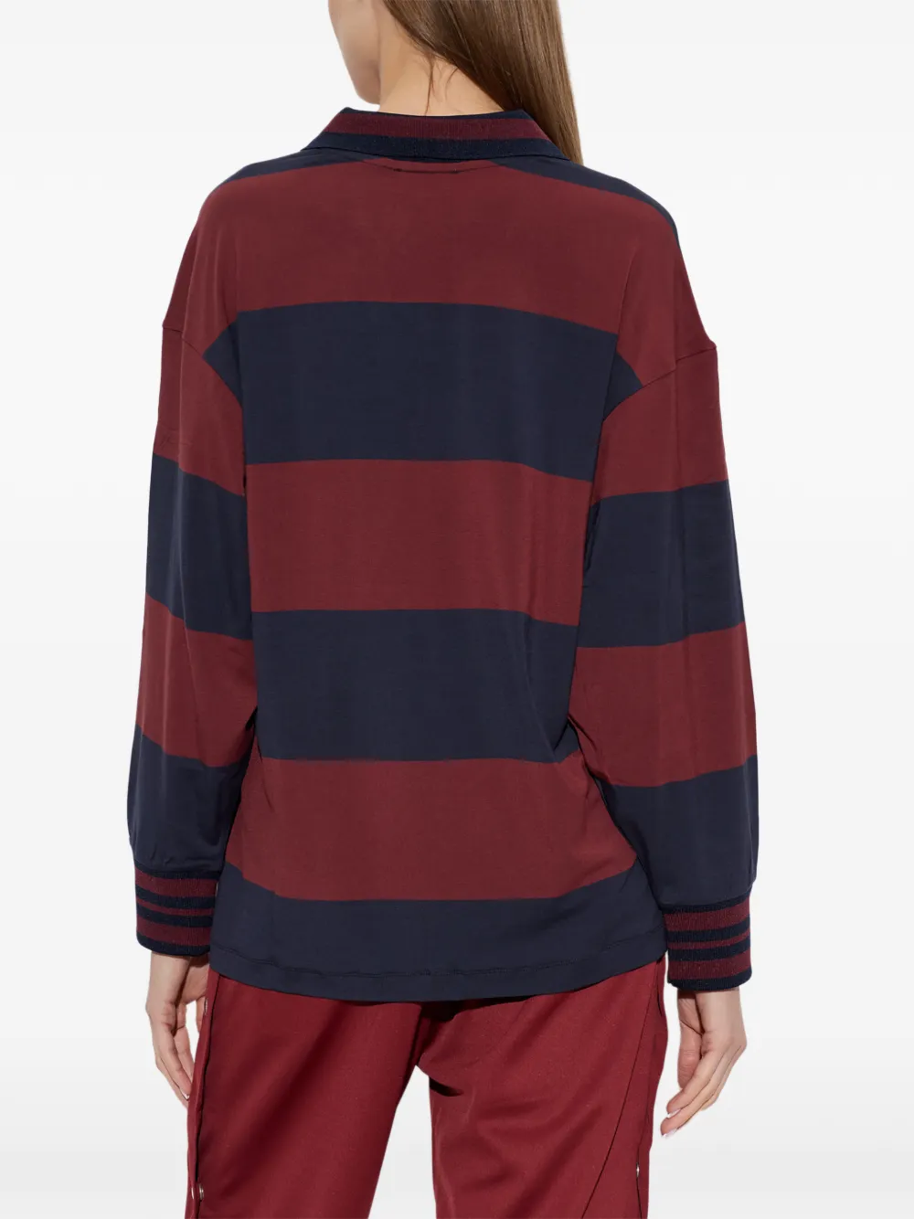 Off-White Poloshirt met logopatch Rood