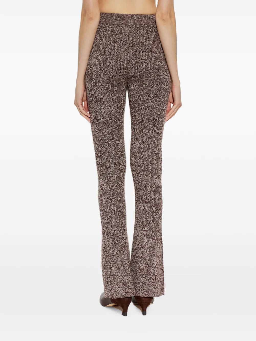 Sportmax Velo ribgebreide broek Bruin