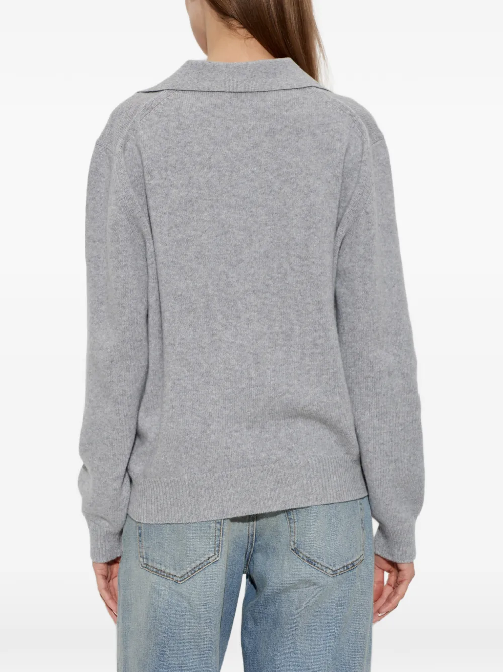 Victoria Beckham Trui met polokraag en lange mouwen Grijs