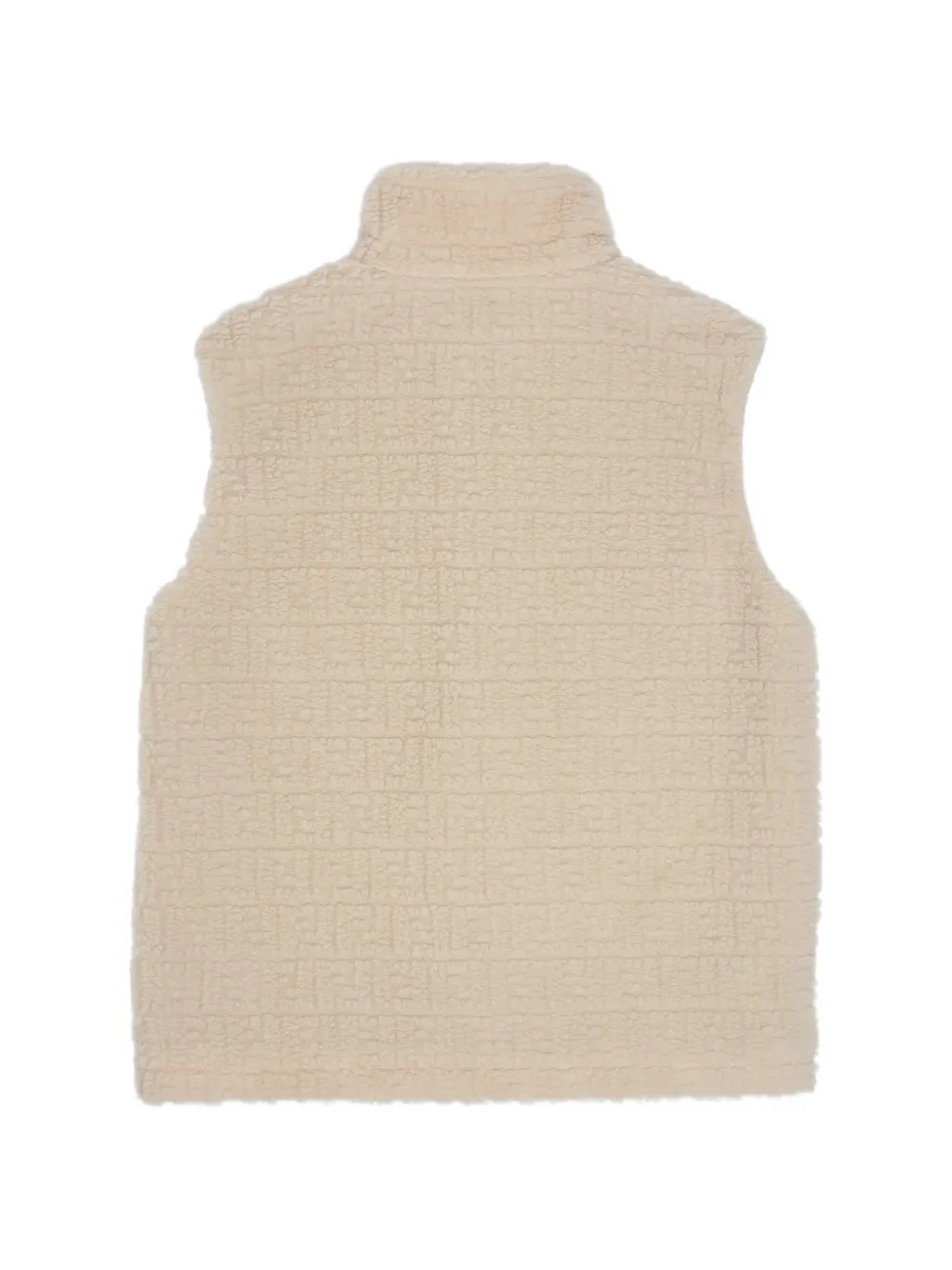 Fendi Kids Bodywarmer met FF-logo-reliëf Beige