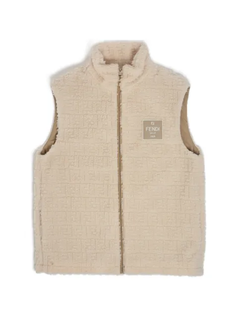 Fendi Kids FF logo-embossed gilet