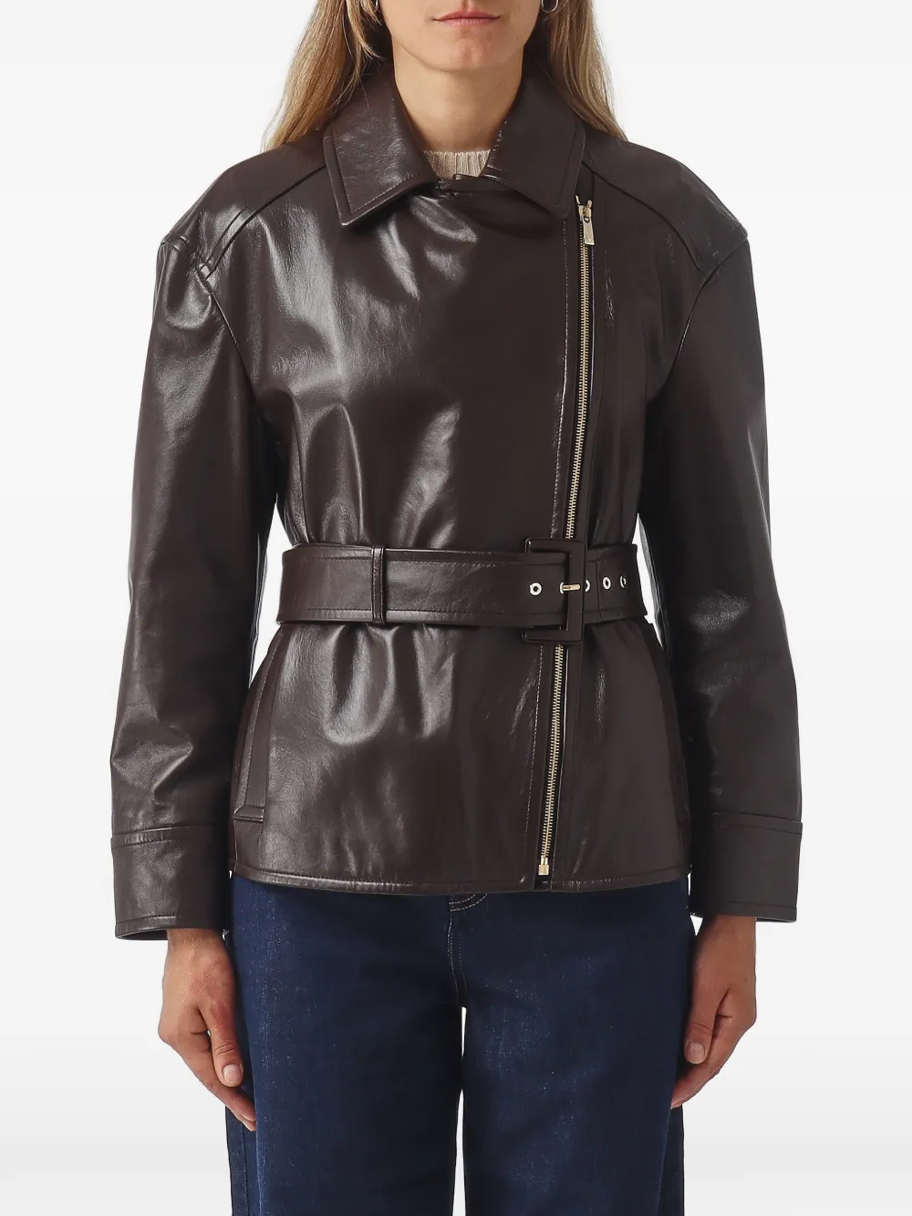 Max Mara belted jacket - Marrone