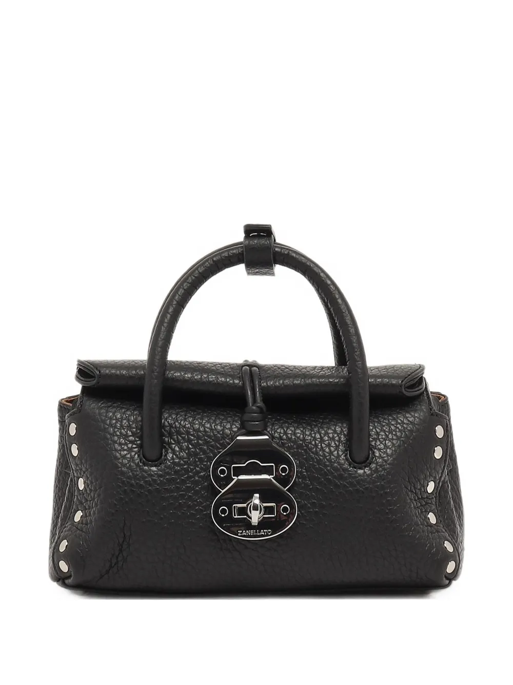 Zanellato DOTTA stud-embellished leather tote bag