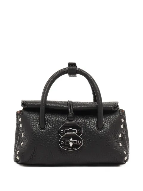Zanellato DOTTA stud-embellished leather tote bag