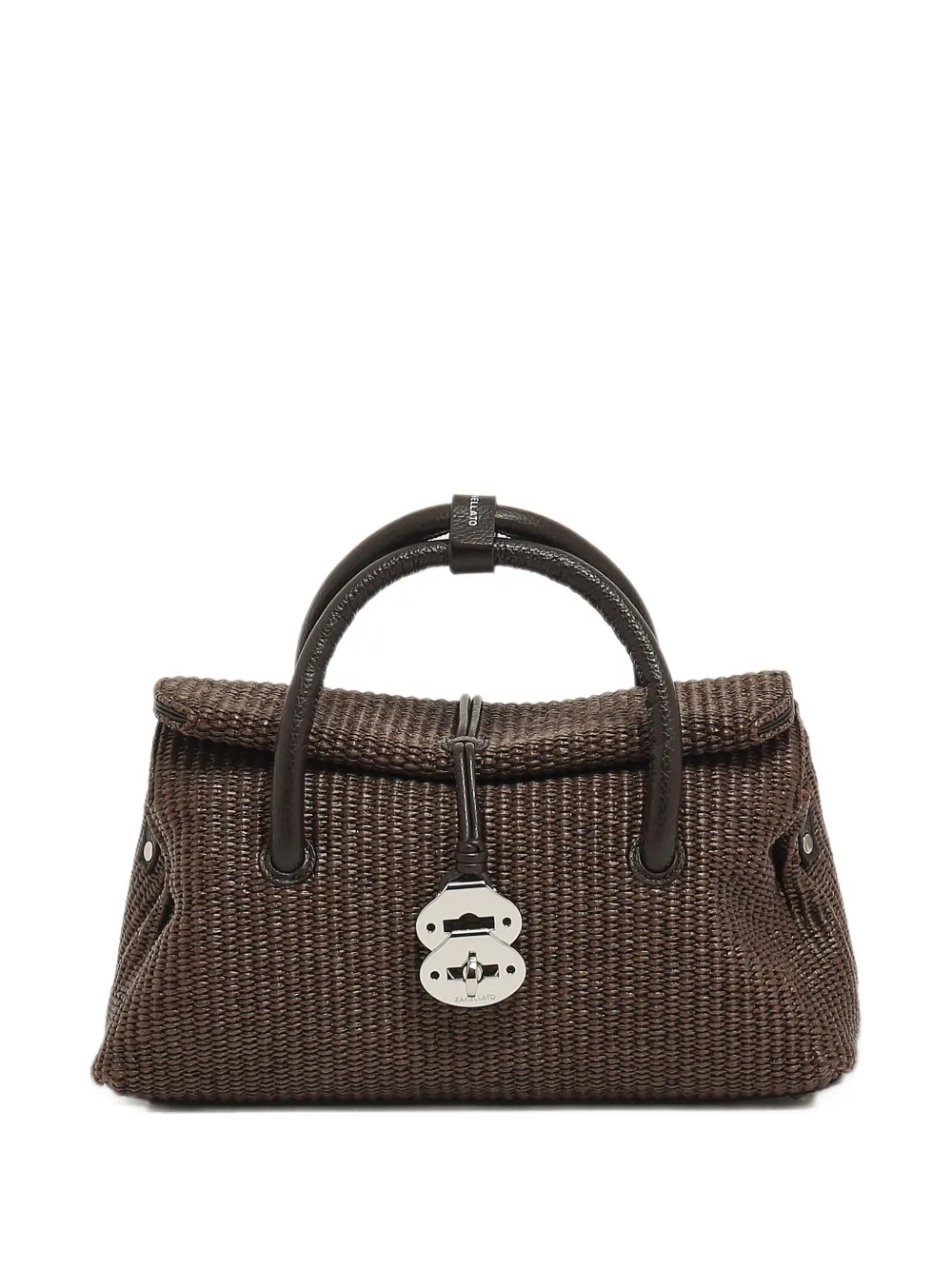 Zanellato small Postina woven tote bag Bruin
