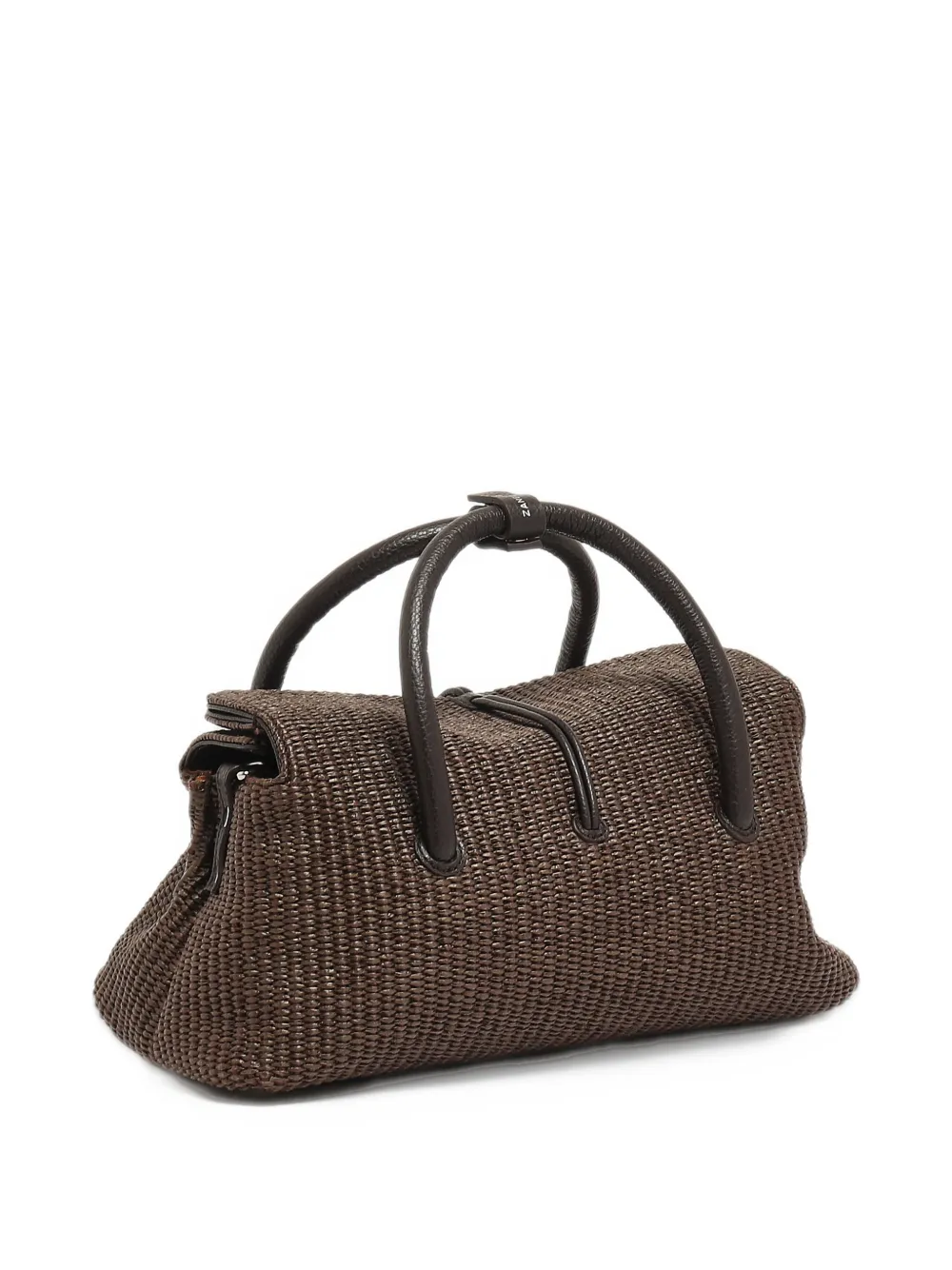 Zanellato small Postina woven tote bag Bruin