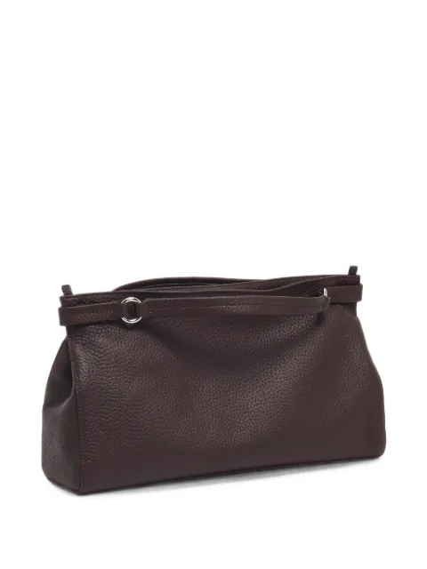 Orciani midi grained leather tote bag