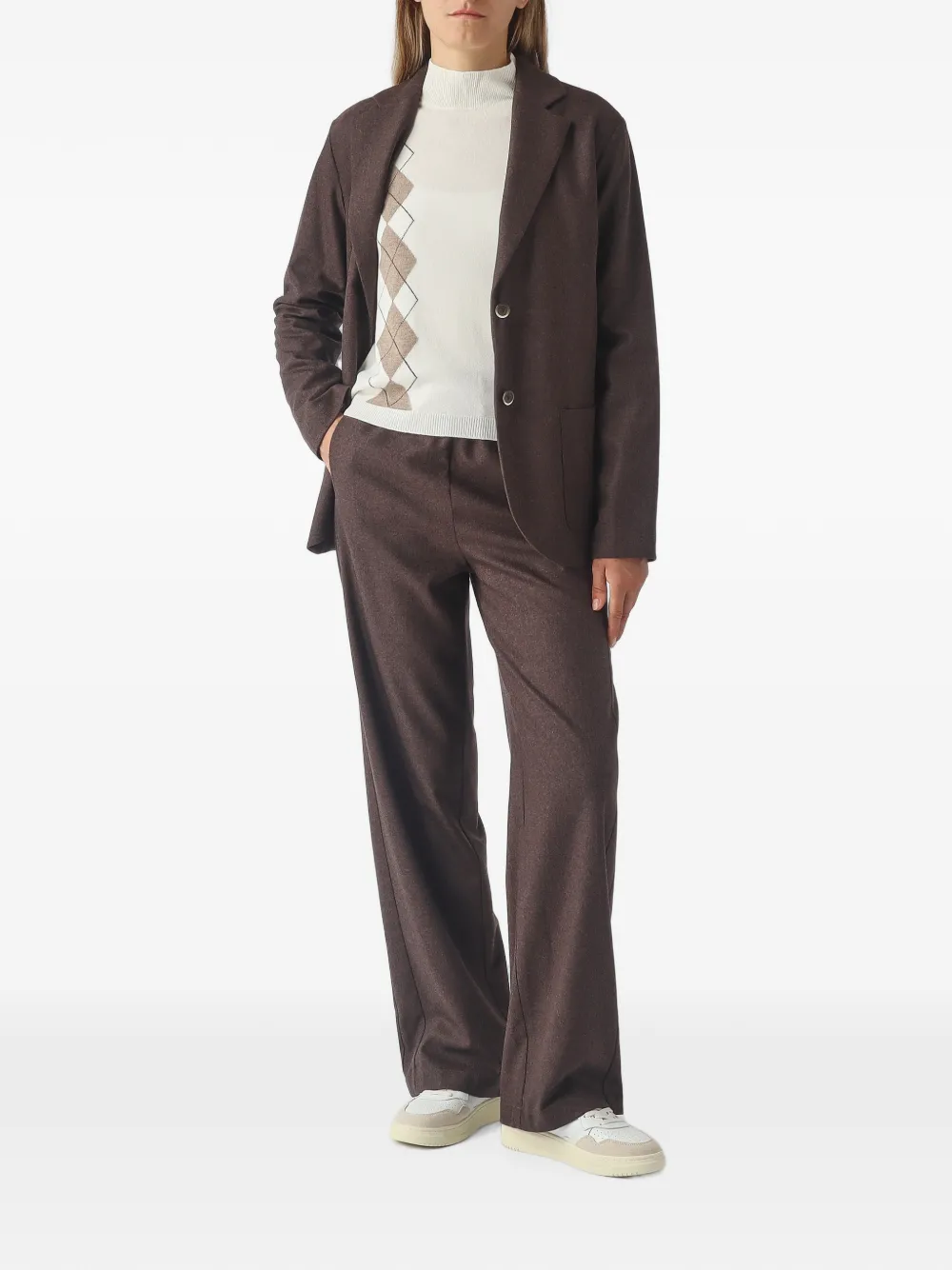 Gran Sasso Broek met wijde pijpen Bruin