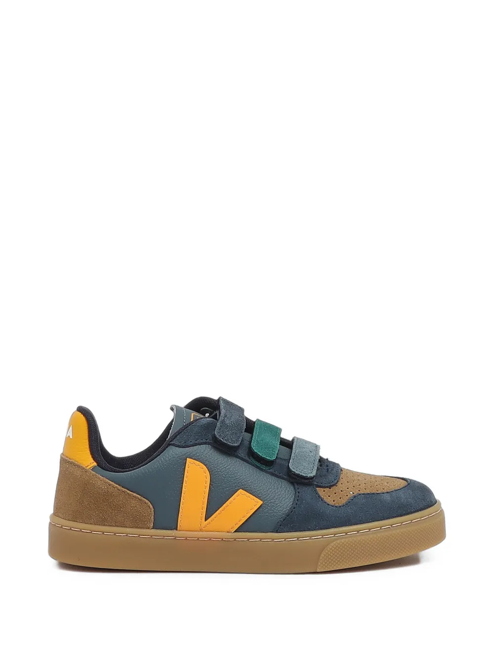 VEJA Kids touch-strap sneakers Blauw