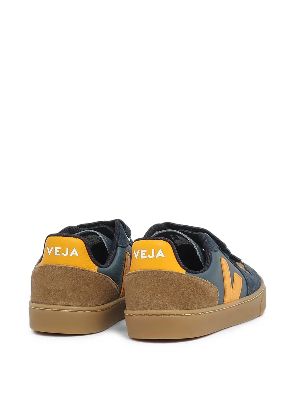 VEJA Kids touch-strap sneakers Blauw