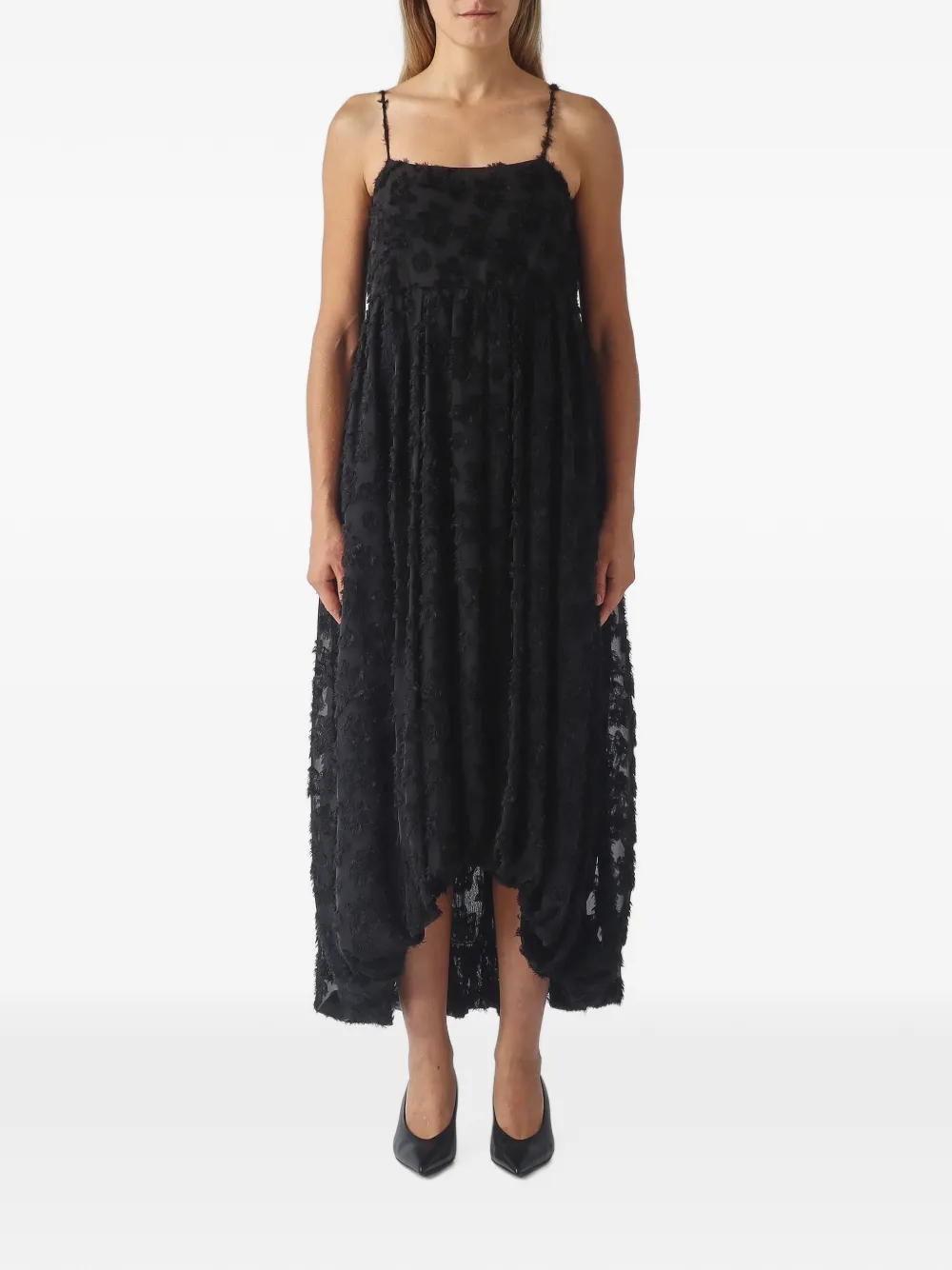 MeimeiJ floral-fil-coupé dress - Nero