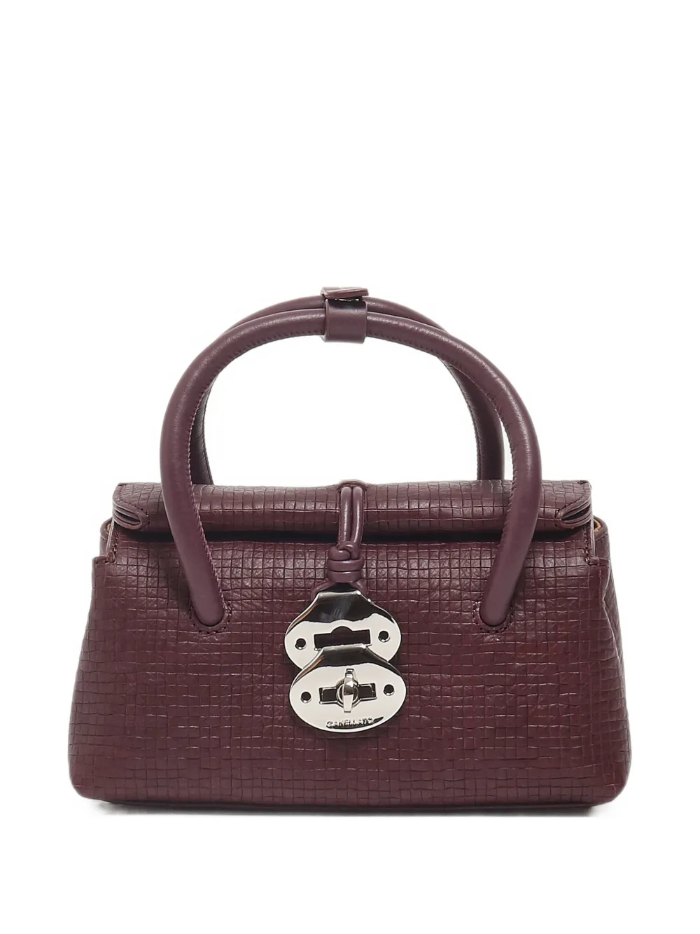 Zanellato baby Dotta textured leather tote bag - Rosso