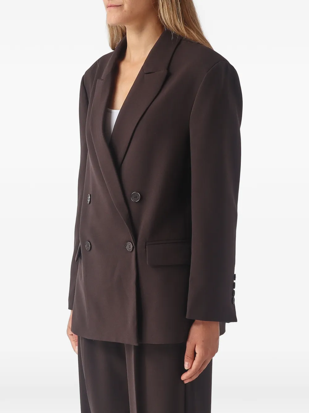 TWINSET Blazer met dubbele rij knopen Bruin