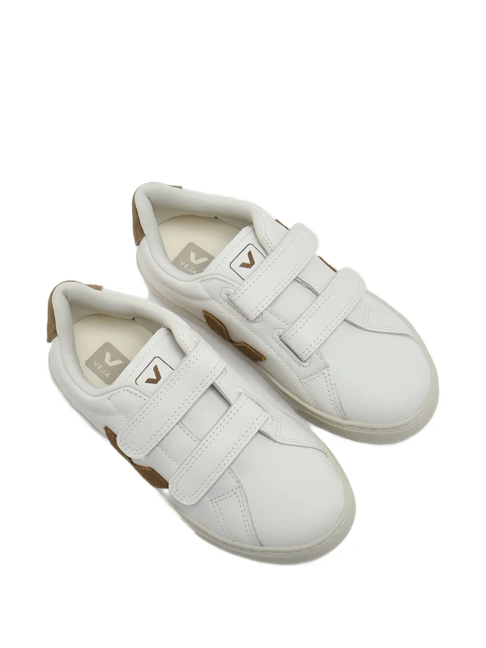 VEJA Kids baskets à attaches scratch - Blanc VEJA Kids baskets à attaches scratch - Blanc