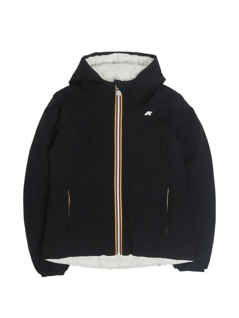 K Way Kids hooded reversible jacket - Nero