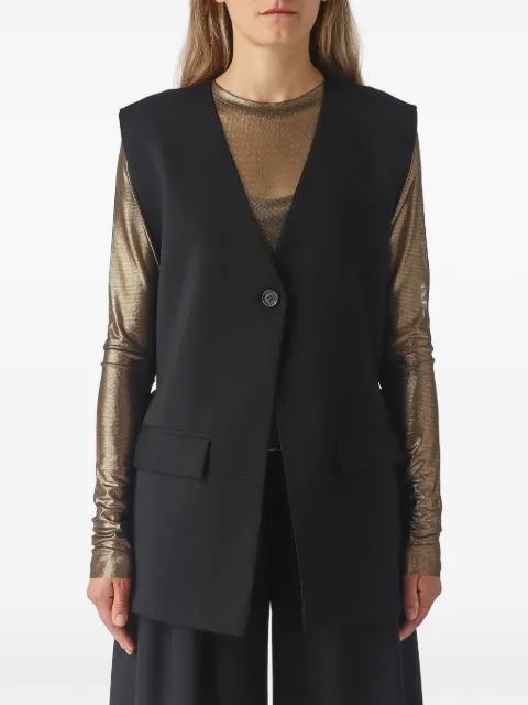 MeimeiJ V-neck single-breasted vest