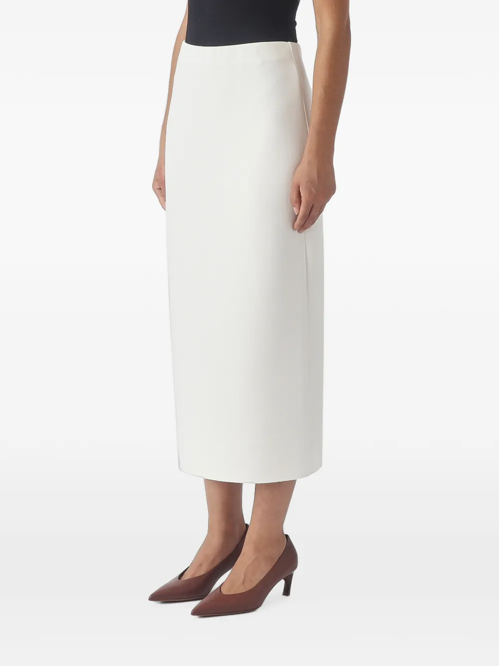 MeimeiJ Midi-rok met elastische taille Wit