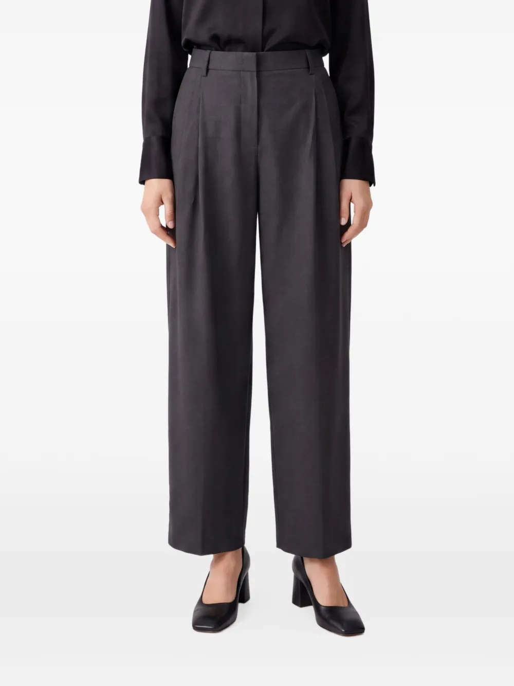 'S Max Mara Wollen plooibroek Grijs