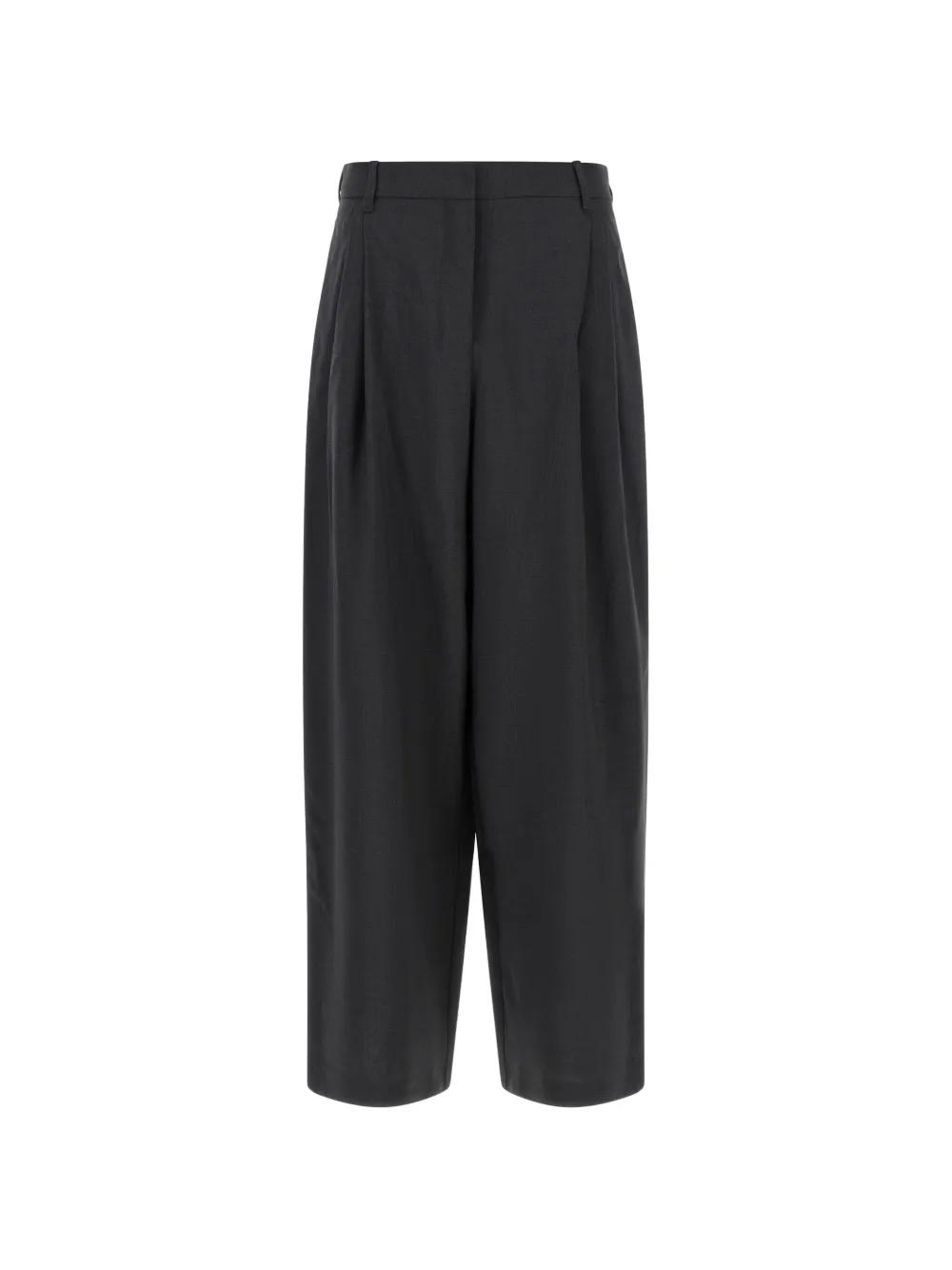 'S Max Mara pantalon en laine à design plissé - Gris