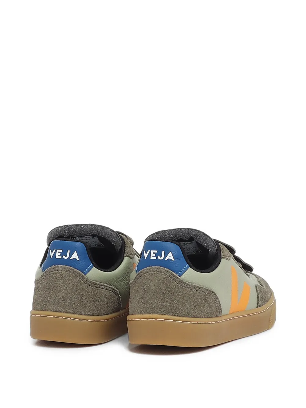 VEJA Kids V-90 touch-strap sneakers Groen