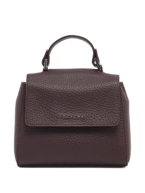 Orciani mini grained leather tote bag