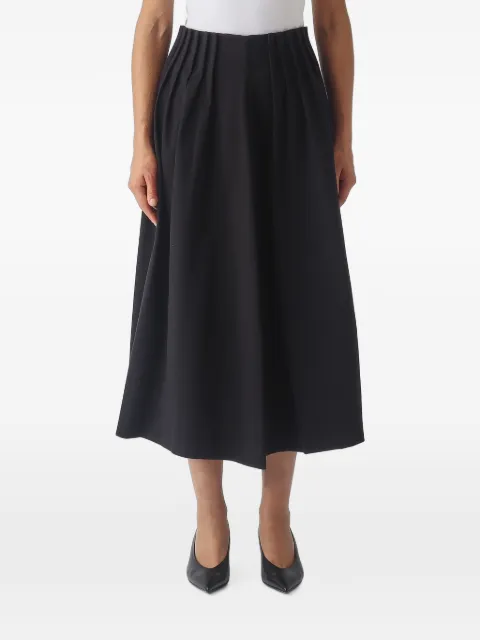 MeimeiJ pleated A-line midi skirt