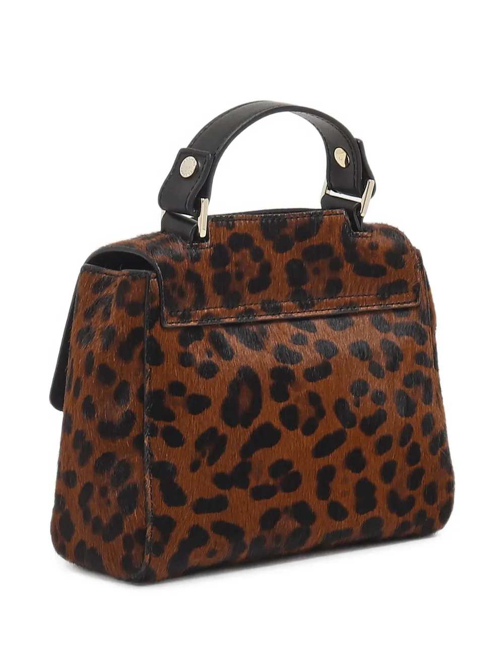Orciani Shopper met luipaardprint Bruin