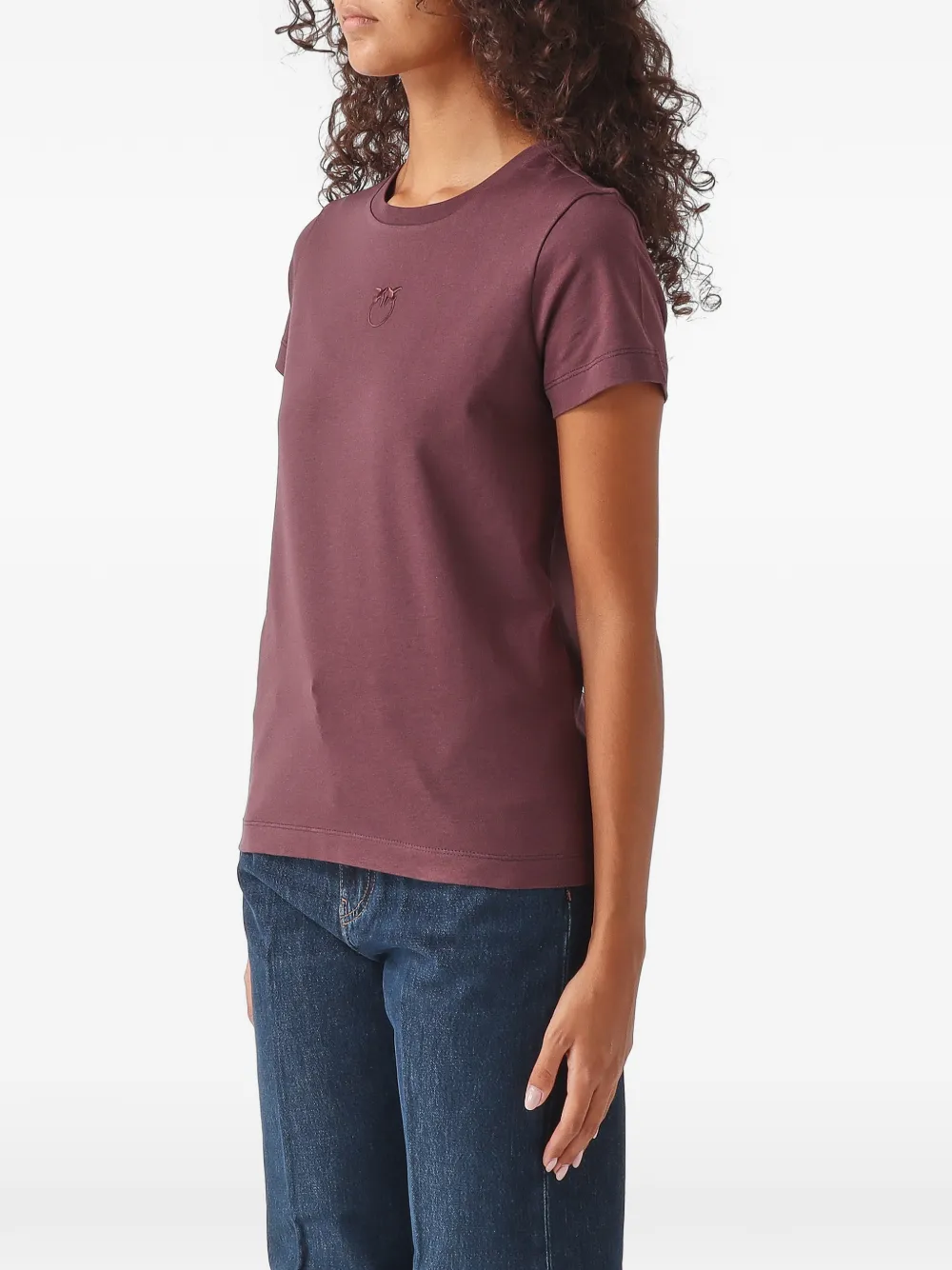 PINKO T-shirt met Love Birds logo Rood