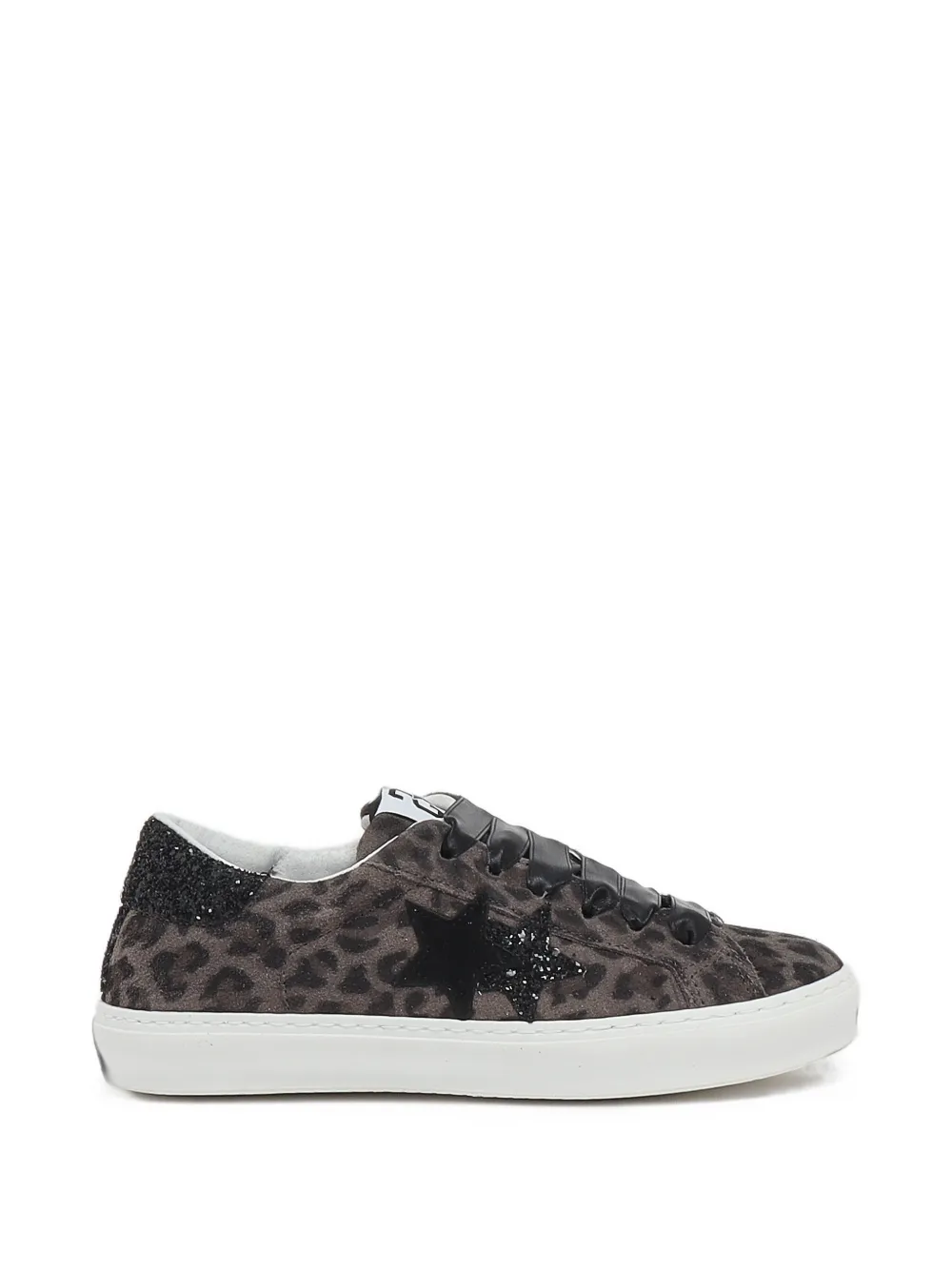2 Star Kids leopard-print sneakers - Grigio
