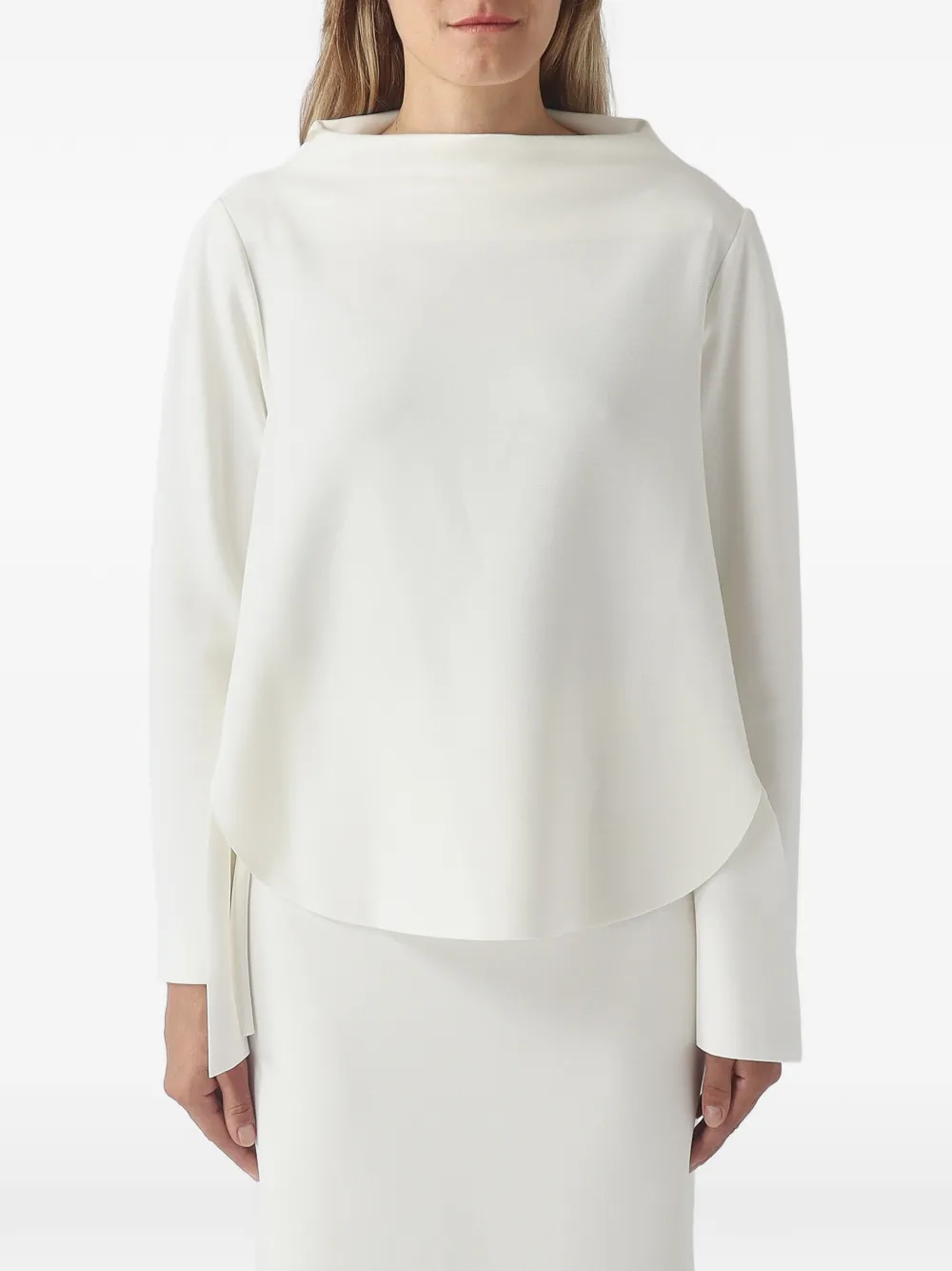 MeimeiJ boat-neck layered-effect top