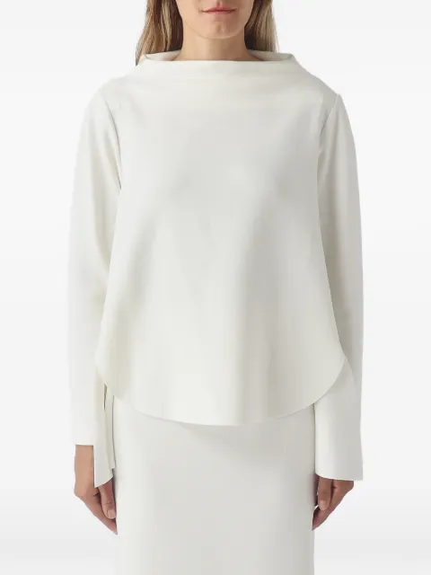 MeimeiJ boat-neck layered-effect top