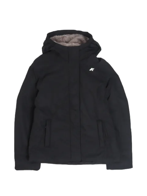 K Way Kids hooded logo-print jacket