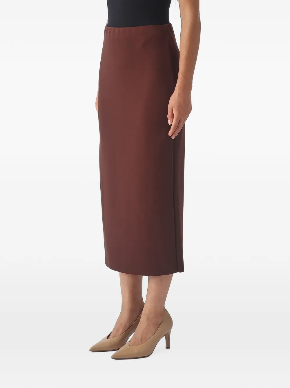 MeimeiJ Midi-rok met elastische tailleband Rood