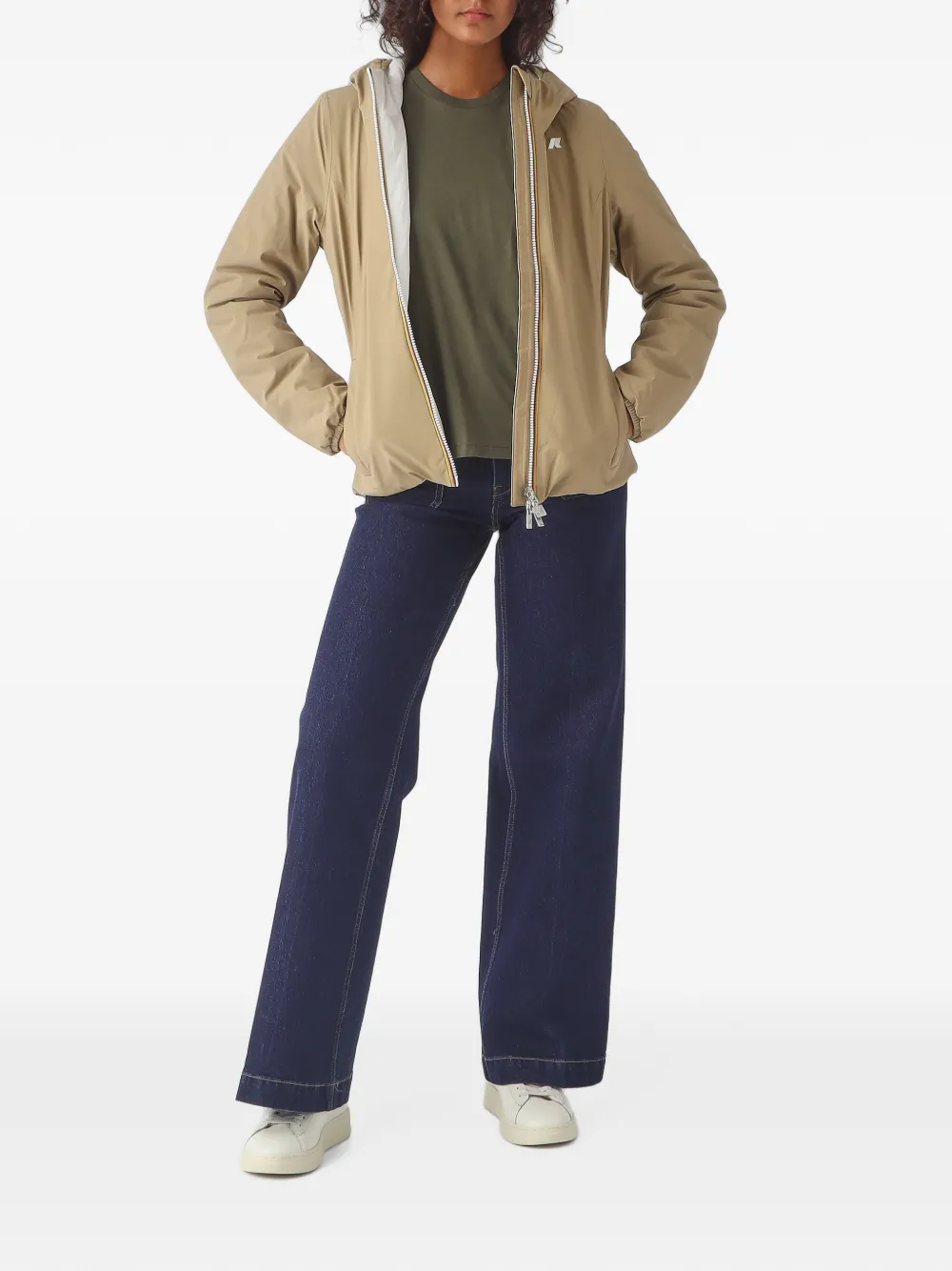 K-Way Lily jack met capuchon Beige