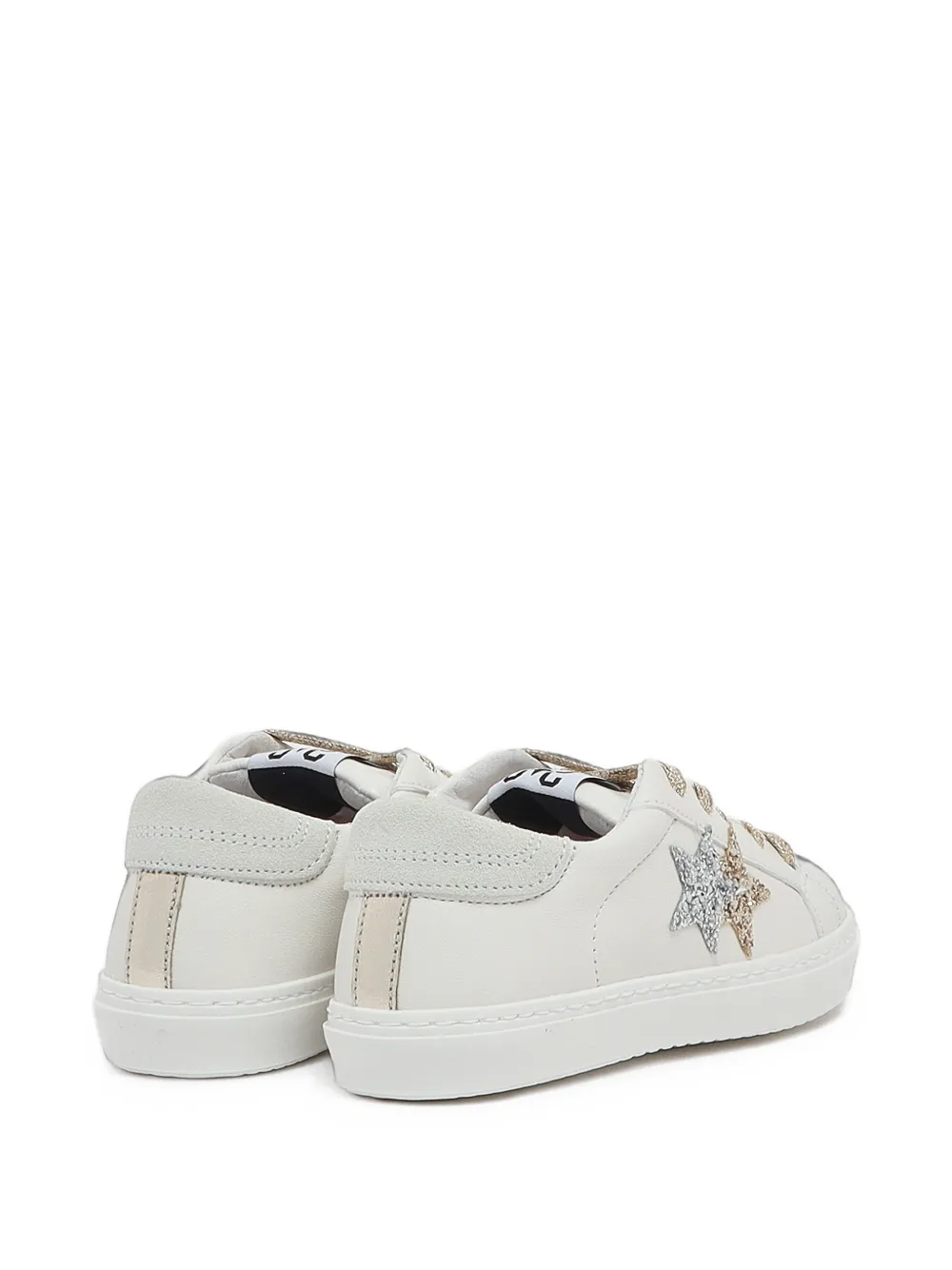 2 Star Kids glitter-star sneakers Wit