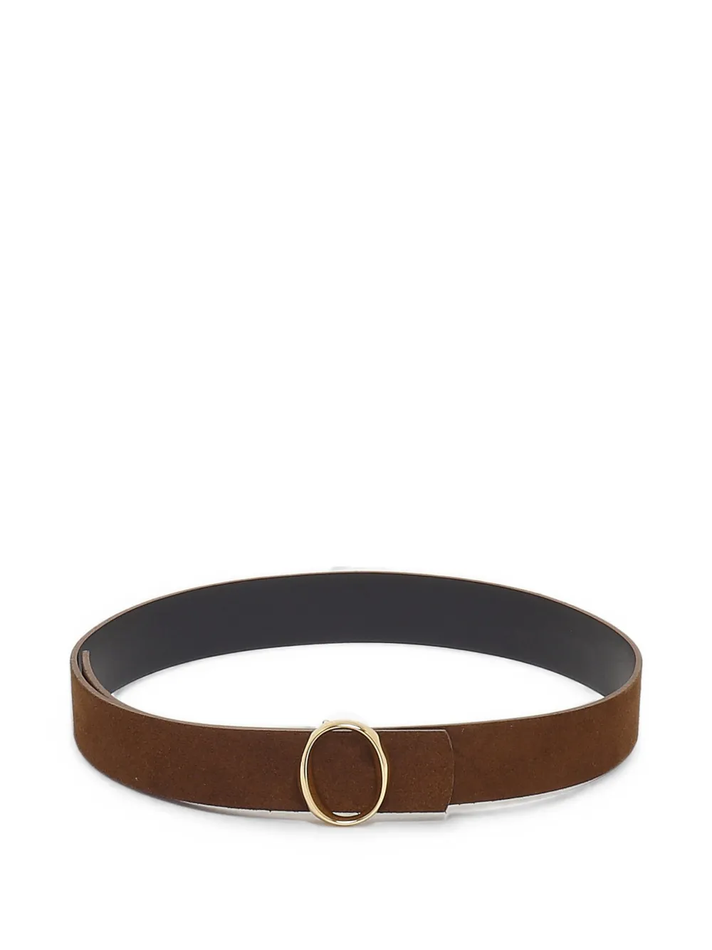 Orciani oval-buckle leather belt - Nero