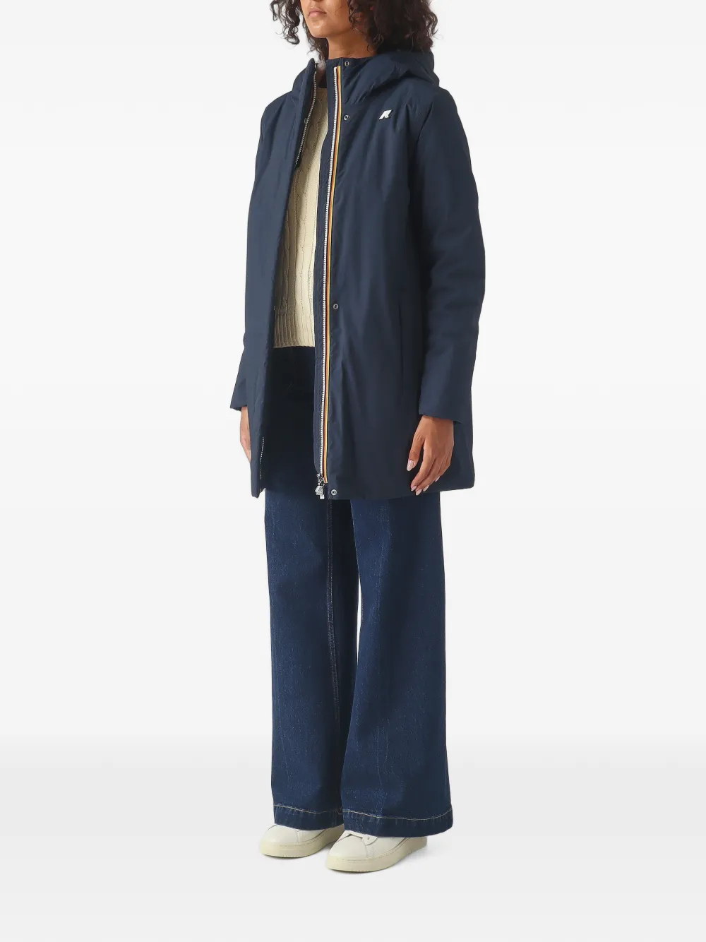 K-Way Jas met logoprint Blauw