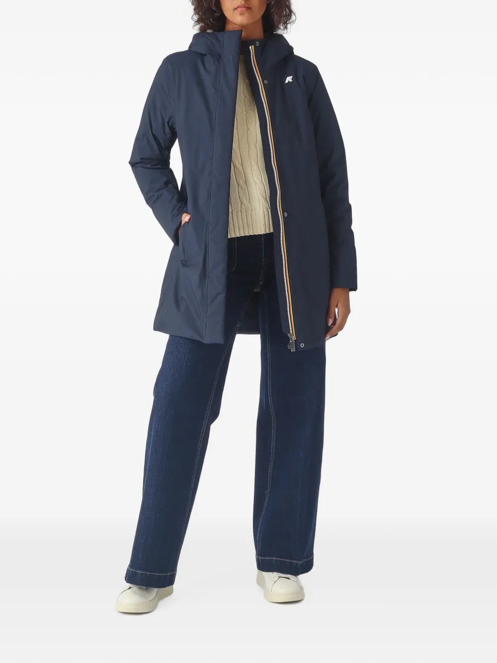 K-Way Jas met logoprint Blauw