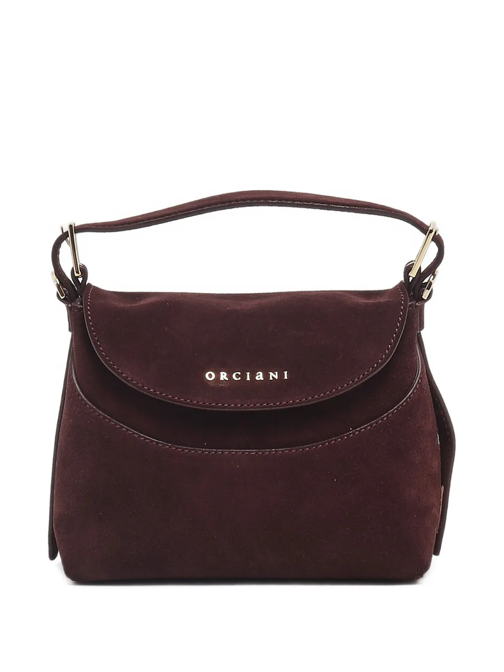 Orciani small Nana Peach suede tote bag - Rosso