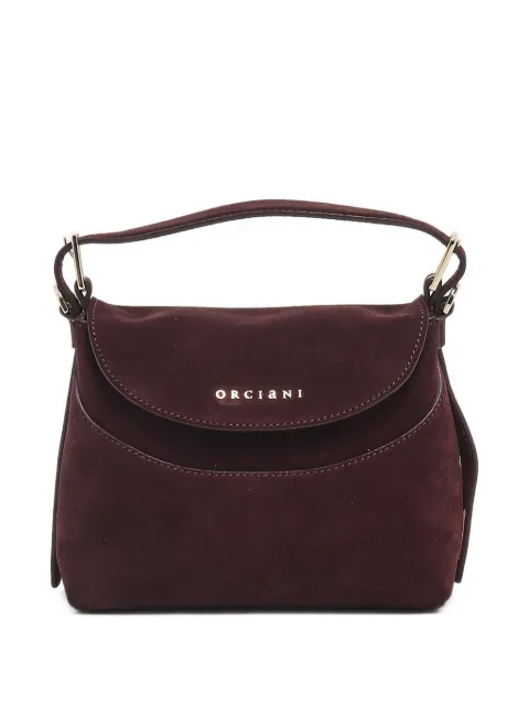 Orciani small Nana Peach suede tote bag