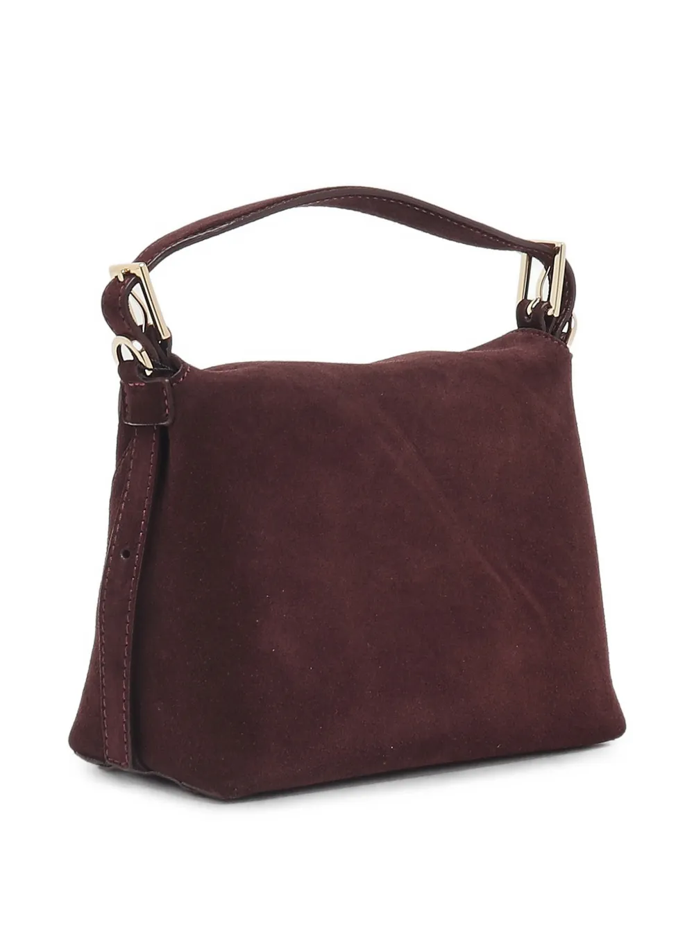 Orciani Kleine Nana Peach suède shopper Rood