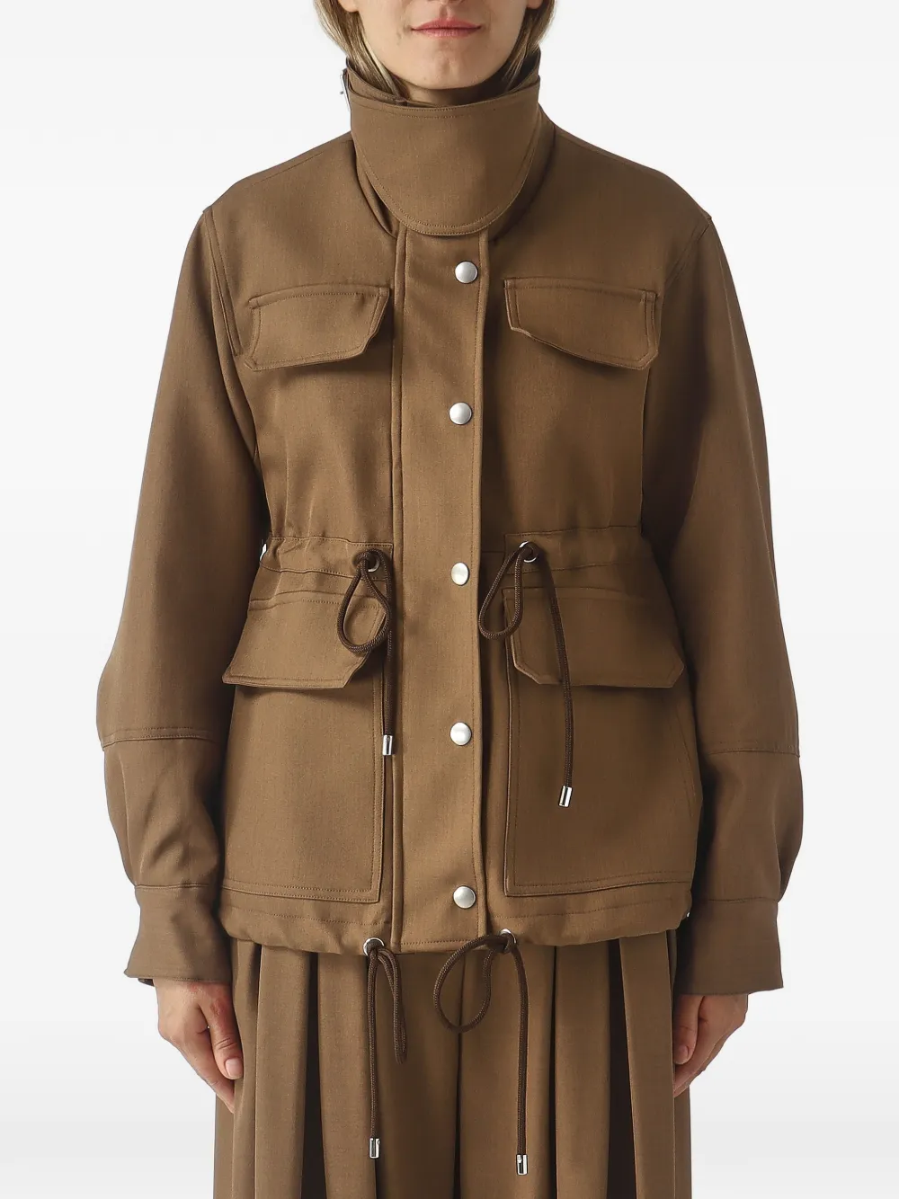 MeimeiJ drawstring-waist pocket-detail jacket