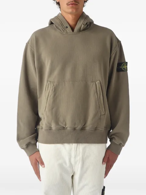Stone Island logo-patch hoodie