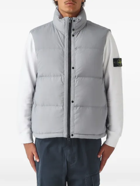 Stone Island quilted padded zip-up gilet
