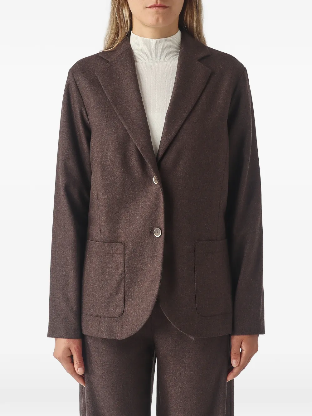 Gran Sasso single-breasted patch-pocket jacket