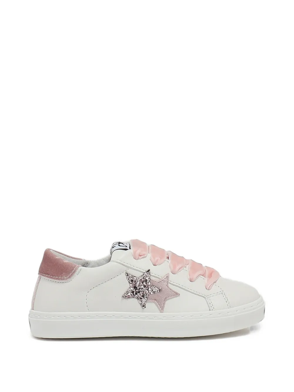 2 Star Kids baskets à motif étoile pailleté - Blanc 2 Star Kids baskets à motif étoile pailleté - Blanc
