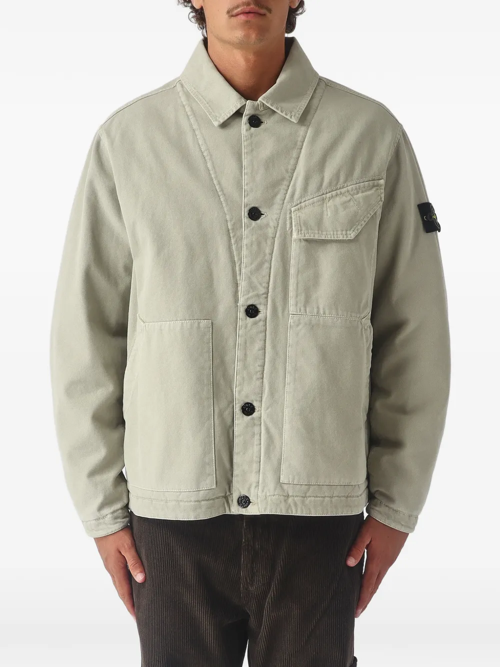 Stone Island 4100048 organic panama cotton 'old' effect - Toni neutri