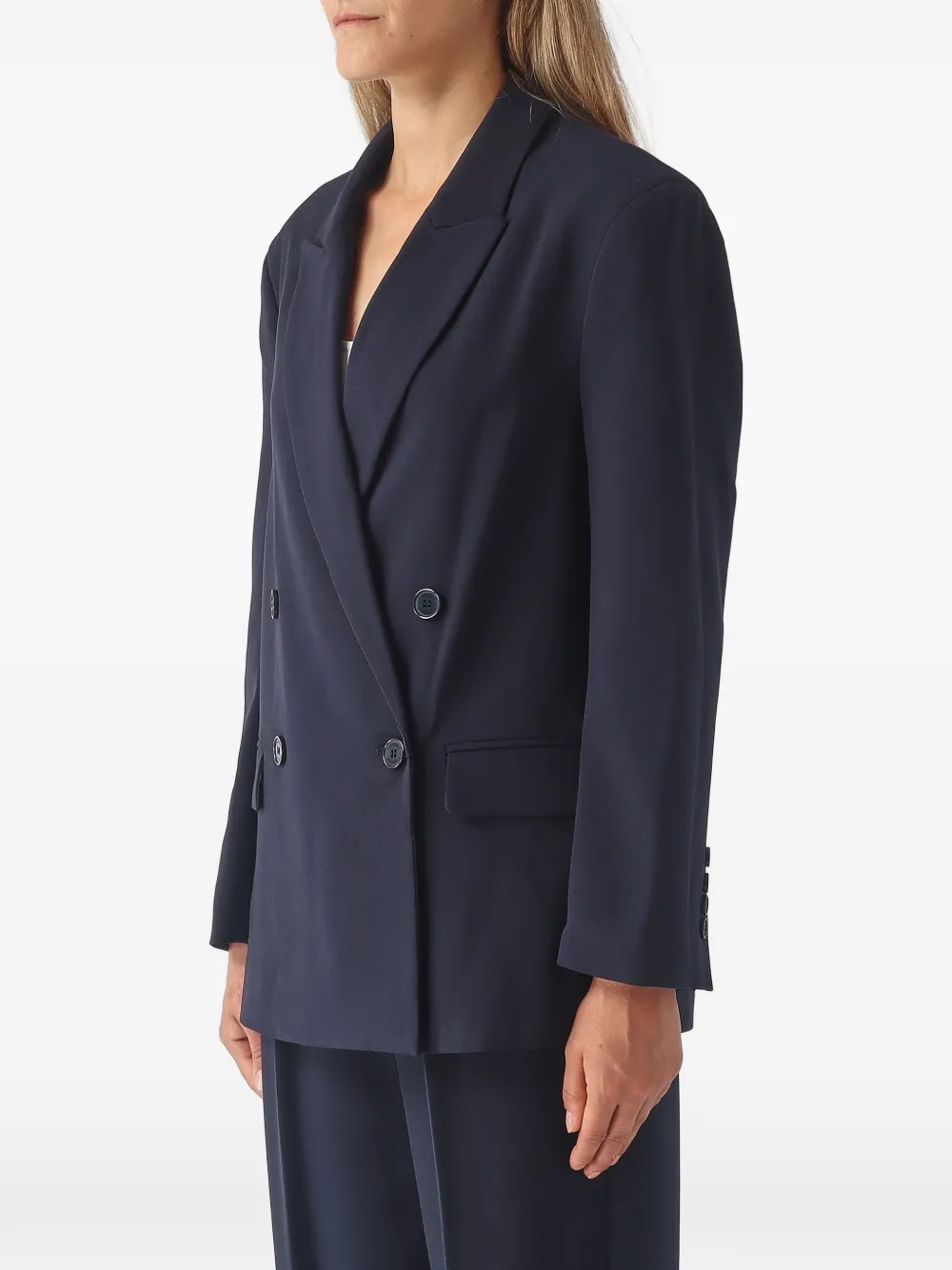 TWINSET Blazer met dubbele rij knopen Blauw