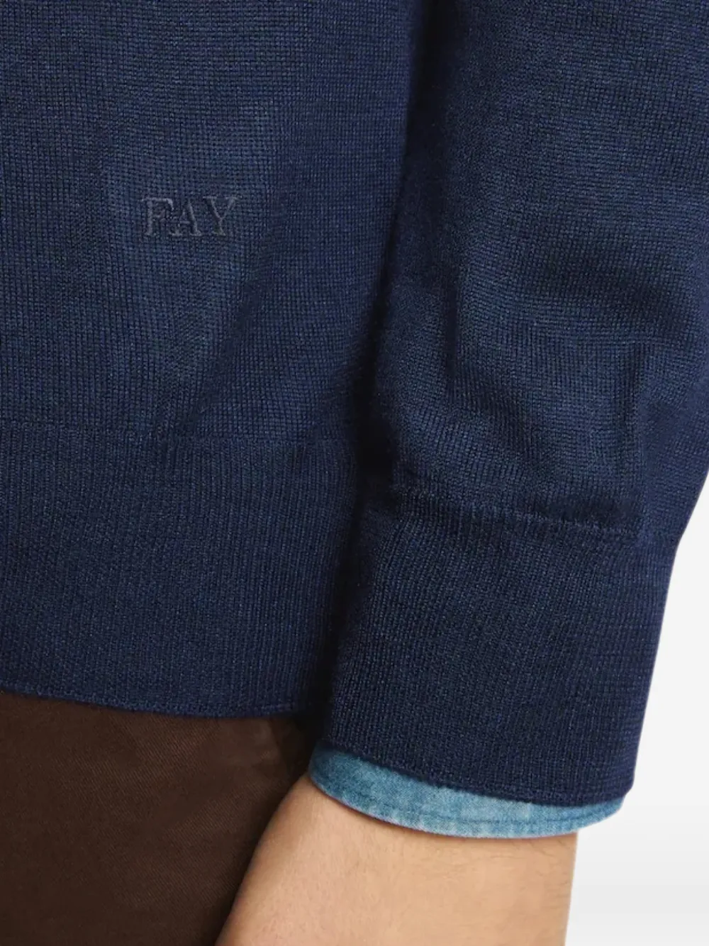 Fay Polotrui met lange mouwen Blauw